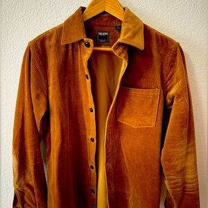 Todd Snyder Men's Corduroy Shirt in Rich Amber